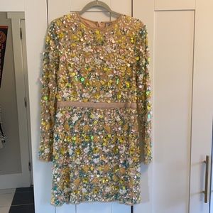 ASOS Flower Sequin Mini Dress